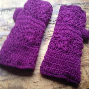 New Fingerless Wool Gloves Soft Full Lining